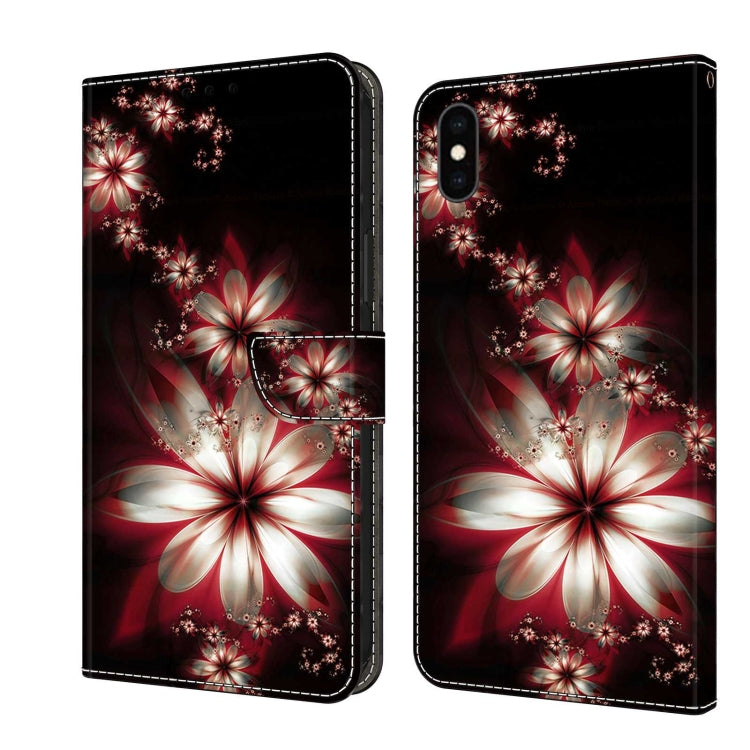 Crystal 3D Shockproof Protective Leather Phone Case, For iPhone XS Max
