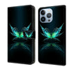 Crystal 3D Shockproof Protective Leather Phone Case, For iPhone 15 Pro Max