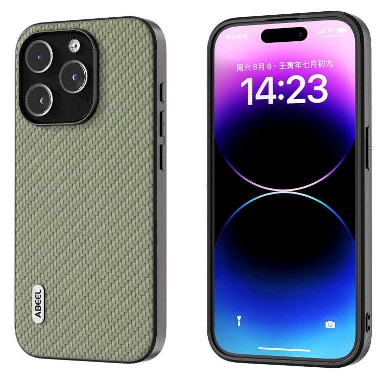 ABEEL Carbon Fiber Texture Protective Phone Case, For iPhone 14 Pro, For iPhone 15 Plus, For iPhone 14 Pro Max