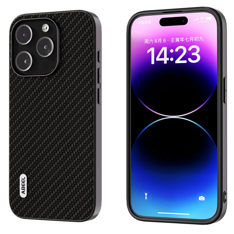 ABEEL Carbon Fiber Texture Protective Phone Case, For iPhone 14 Pro, For iPhone 15 Plus, For iPhone 14 Pro Max