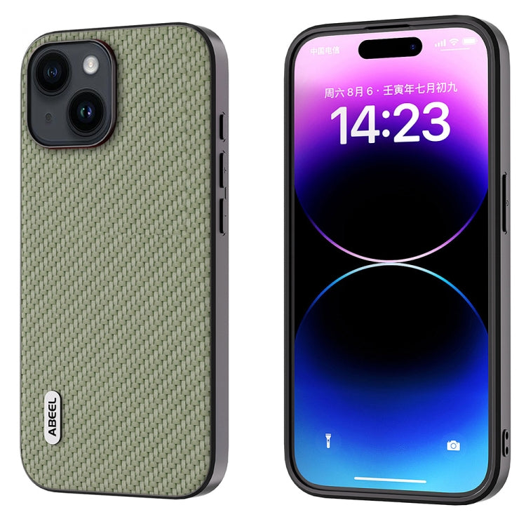 ABEEL Carbon Fiber Texture Protective Phone Case, For iPhone 14 Plus, For iPhone 14