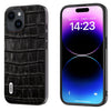 ABEEL Crocodile Texture Genuine Leather Phone Case, For iPhone 15 Plus, For iPhone 15, For iPhone 14 Plus, For iPhone 14, For iPhone 14 Pro, For iPhone 14 Pro Max