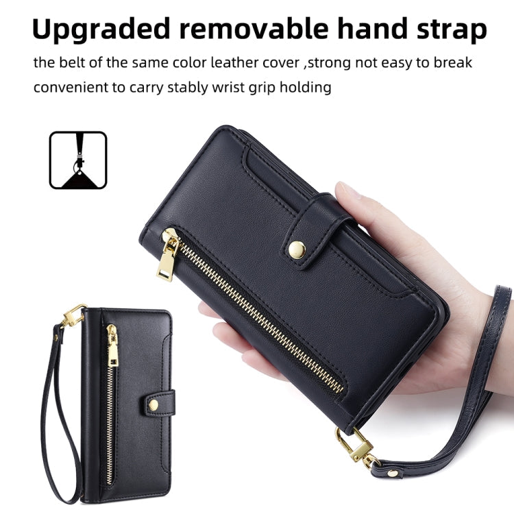 Sheep Texture Cross-body Zipper Wallet Leather Phone Case, For Infinix Hot 50 4G, For Infinix Hot 50 5G, For Infinix Zero 40 4G, For Infinix Note 40 5G