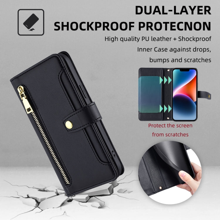 Sheep Texture Cross-body Zipper Wallet Leather Phone Case, For Infinix Hot 50 4G, For Infinix Hot 50 5G, For Infinix Zero 40 4G, For Infinix Note 40 5G