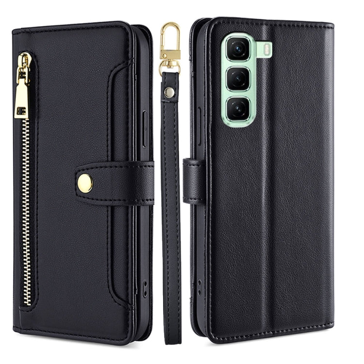 Sheep Texture Cross-body Zipper Wallet Leather Phone Case, For Infinix Hot 50 4G, For Infinix Hot 50 5G, For Infinix Zero 40 4G, For Infinix Note 40 5G