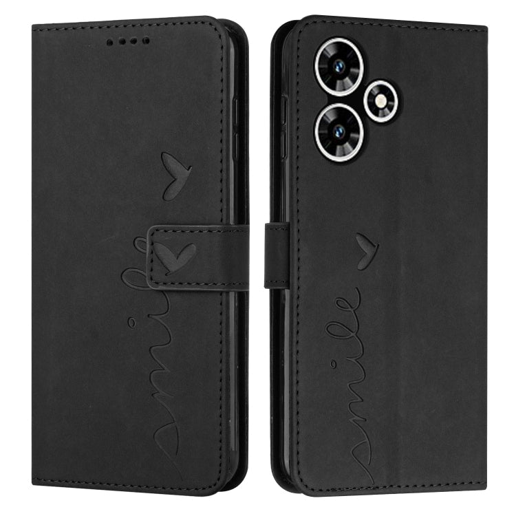 Skin Feel Heart Pattern Leather Phone Case, For Infinix Note 30 VIP, For Infinix Hot 30