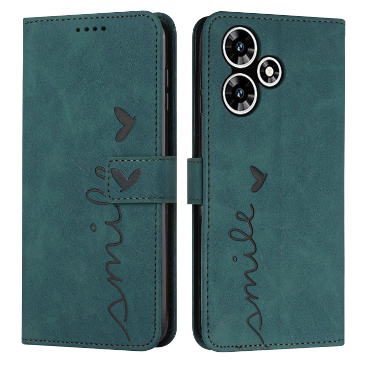 Skin Feel Heart Pattern Leather Phone Case, For Infinix Note 30 VIP, For Infinix Hot 30