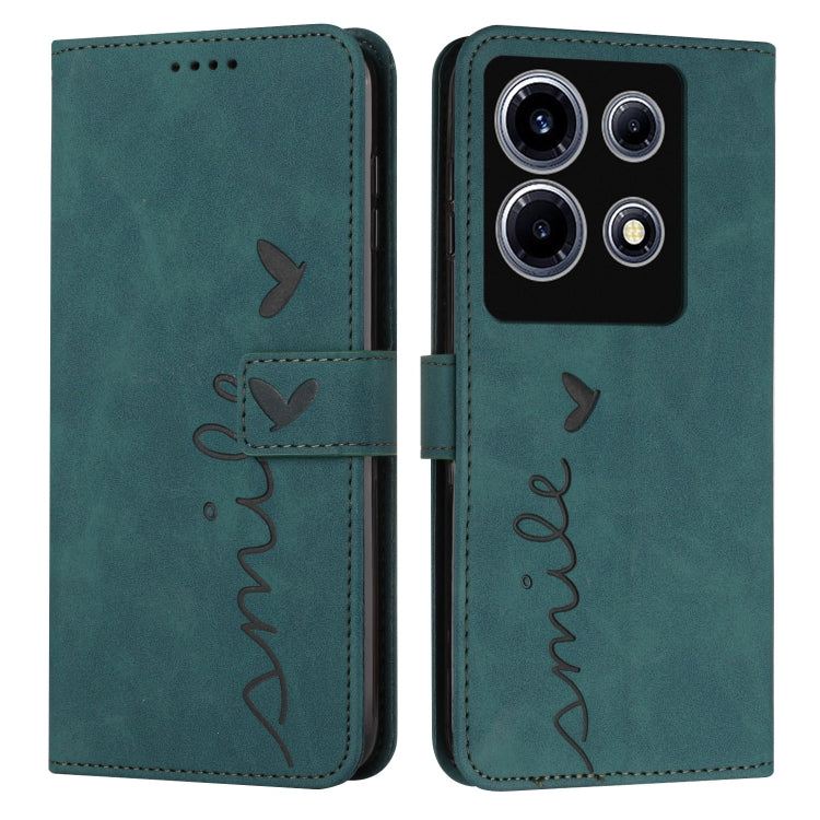 Skin Feel Heart Pattern Leather Phone Case, For Infinix Note 30 VIP, For Infinix Hot 30