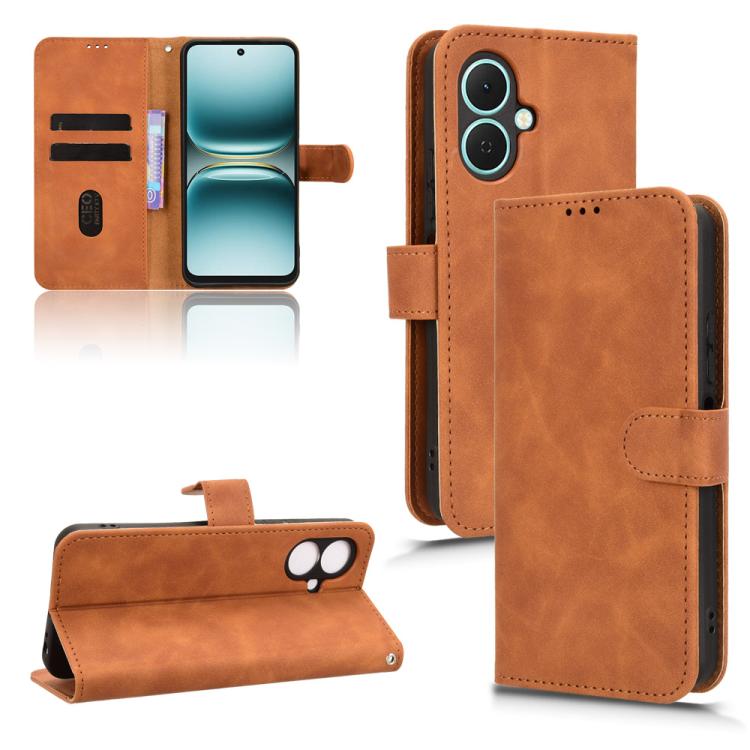 Skin Feel Magnetic Flip Leather Phone Case, For Tecno Spark 40 Pro 4G, For Tecno Spark 40 4G, For Tecno Pova 7 Ultra 5G, For Tecno Spark Go 2 4G