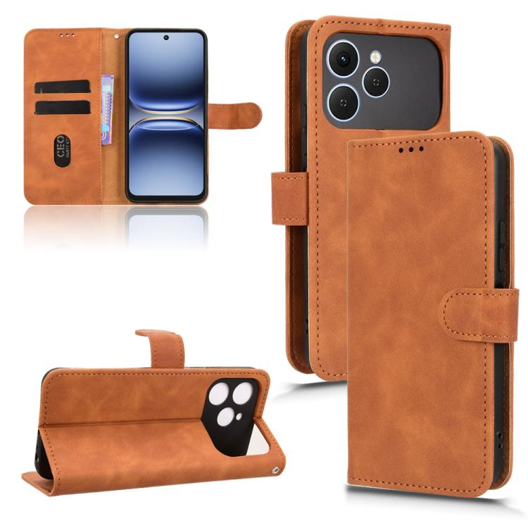 Skin Feel Magnetic Flip Leather Phone Case, For Tecno Spark 40 Pro 4G, For Tecno Spark 40 4G, For Tecno Pova 7 Ultra 5G, For Tecno Spark Go 2 4G