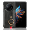 For Tecno Phantom V Fold Wristband Leather Back Phone Case(Black)