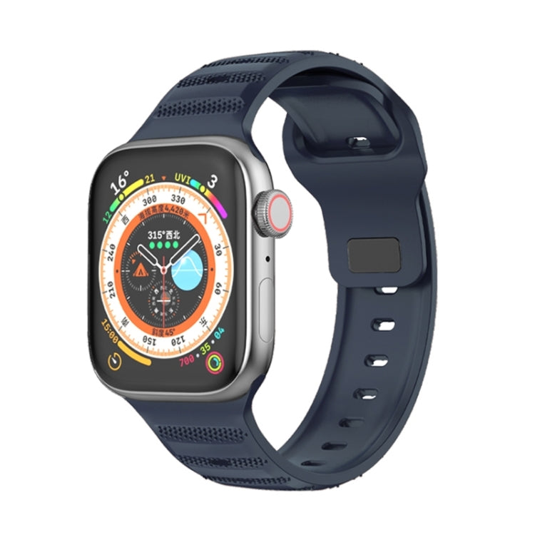 Dot Texture Fluororubber Watch Band, For Apple Watch Ultra 2 49mm, For Apple Watch 8 45mm, For Apple Watch SE 2022 40mm, For Apple Watch 9 45mm
