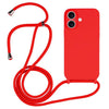 Crossbody Lanyard Liquid Silicone Case, For iPhone 17, For iPhone Air
