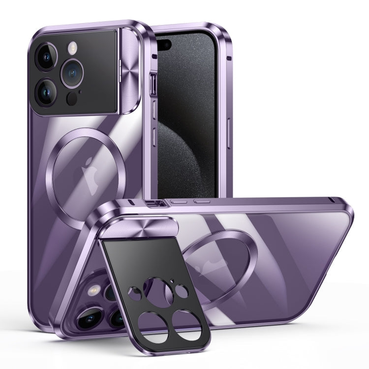 Large Window Holder MagSafe Magnetic Metal Phone Case, For iPhone 15 Pro Max, For iPhone 14, For iPhone 15 Pro, For iPhone 15, For iPhone 14 Pro