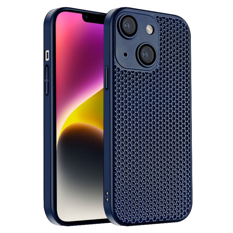 Honeycomb Radiating PC Phone Case, For iPhone 14 Plus, For iPhone 14, For iPhone 14 Pro