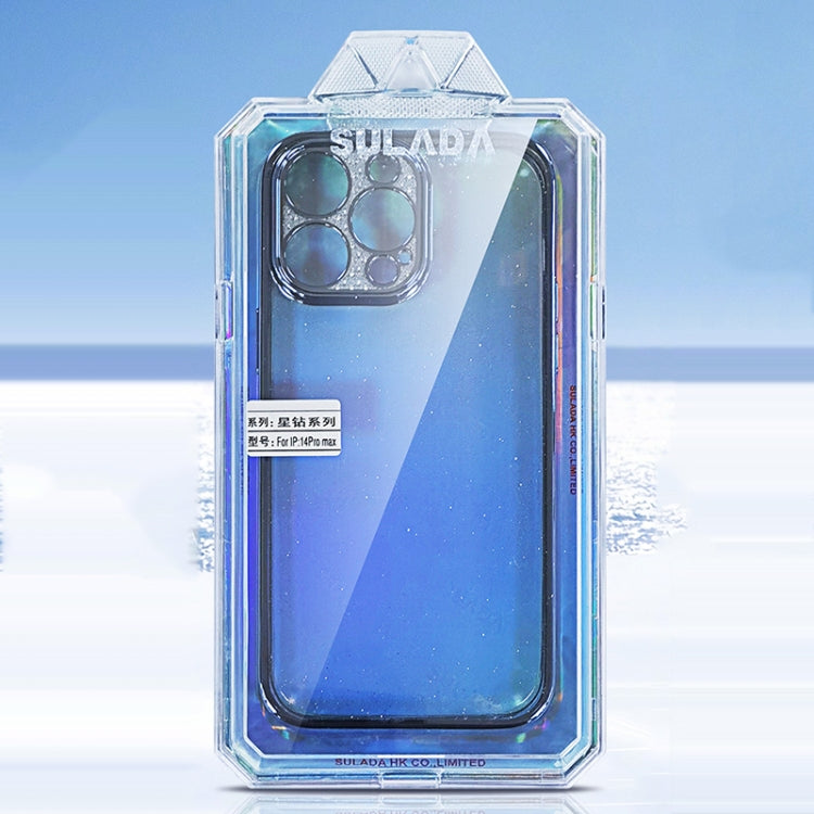 SULADA Electroplated Transparent Glittery TPU Phone Case, For iPhone 15, For iPhone 14 Pro Max, For iPhone 13 Pro Max, For iPhone 13 Pro, For iPhone 13, For iPhone 12