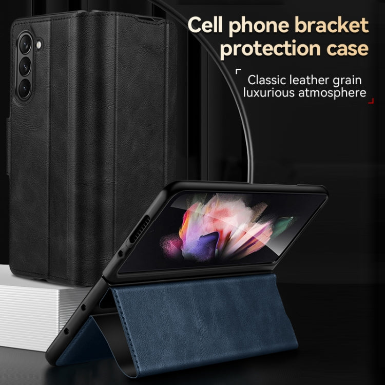 SULADA All-inclusive Magnetic Snap Flip Leather Phone Case, For Samsung Ga6axy Z Fold6, For Samsung Galaxy Z Fold5, For Samsung Galaxy Z Fold4 / W23, For Samsung Galaxy Z Fold3 / W22