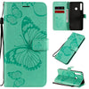 3D Butterflies Embossing Pattern Horizontal Flip Leather Case with Holder & Card Slot & Wallet, For Huawei Y7P / P40 Lite E / Honor 9C, For Huawei P Smart(2020), For Huawei Y5P / Honor 9s