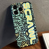 For iPhone 12 Pro Max Painted Pattern Precise Hole PC Phone Case(Green SCR)