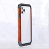 R-JUST Metal + Wood Frame Protective Case, For iPhone 11 Pro, For iPhone X / XS