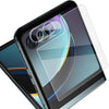 For Motorola Moto Razr 40 Ultra 1 Sets imak Integrated Lens Film + Glass Rear Screen Sticker