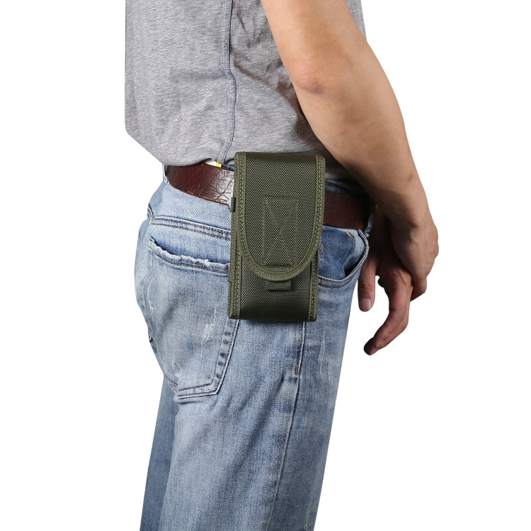 Multifunctional Universal Vertical Nylon Fabric Waist Bag Tactical Belt Bag, For 6.7 inch and Below Phones