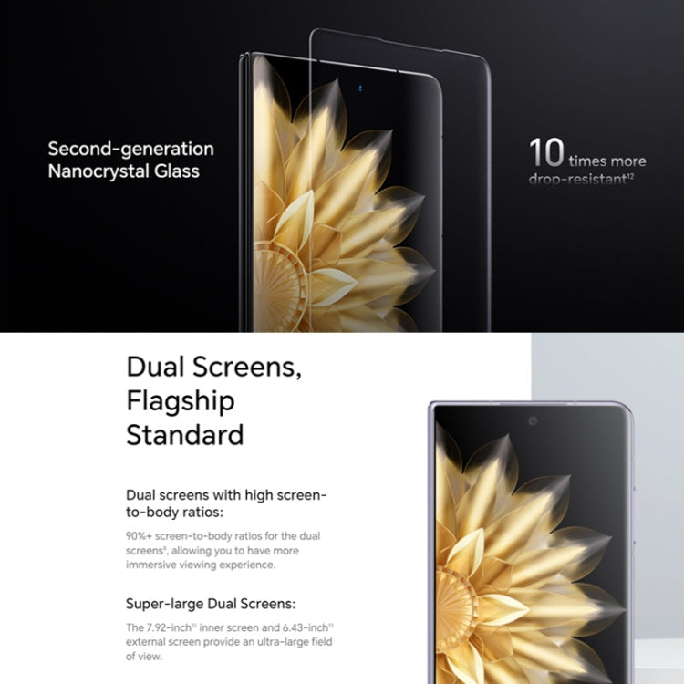 Honor Magic V2 Ultimate 5G, 7.92 inch + 6.43 inch MagicOS 7.2 Snapdragon 8 Gen2  Octa Core up to 3.36GHz, Network: 5G, OTG, Not Support Google Play, 16GB+1TB