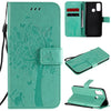 Tree & Cat Embossed Pattern Horizontal Flip Leather Case with Holder & Card Slots & Wallet & Lanyard, For Huawei P Smart 2020, For Huawei Y5p