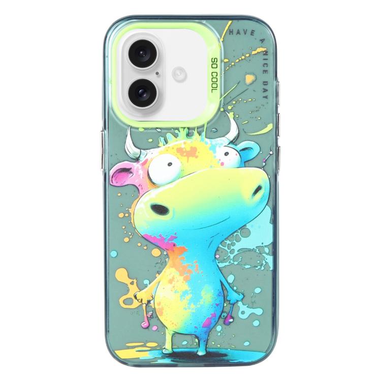 Animal Pattern Oil Painting Series PC + TPU Phone Case, For iPhone 17