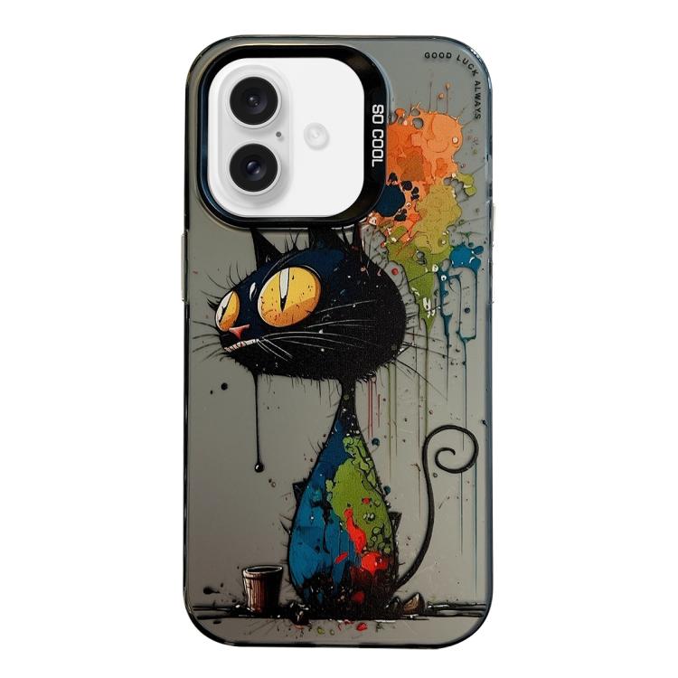 Animal Pattern Oil Painting Series PC + TPU Phone Case, For iPhone 17