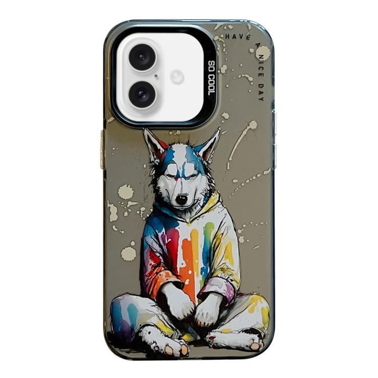 Animal Pattern Oil Painting Series PC + TPU Phone Case, For iPhone 17