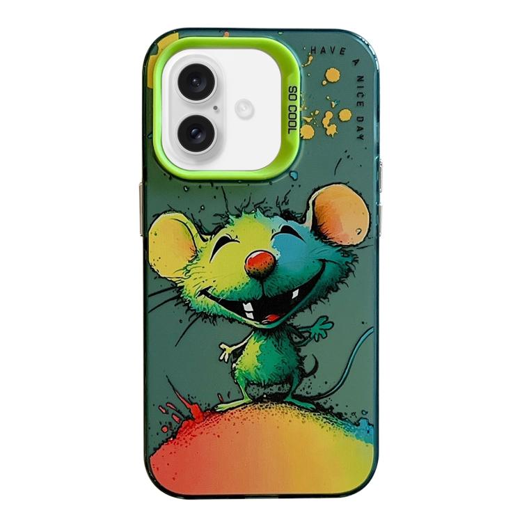 Animal Pattern Oil Painting Series PC + TPU Phone Case, For iPhone 17