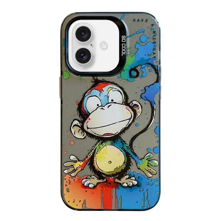 Animal Pattern Oil Painting Series PC + TPU Phone Case, For iPhone 17