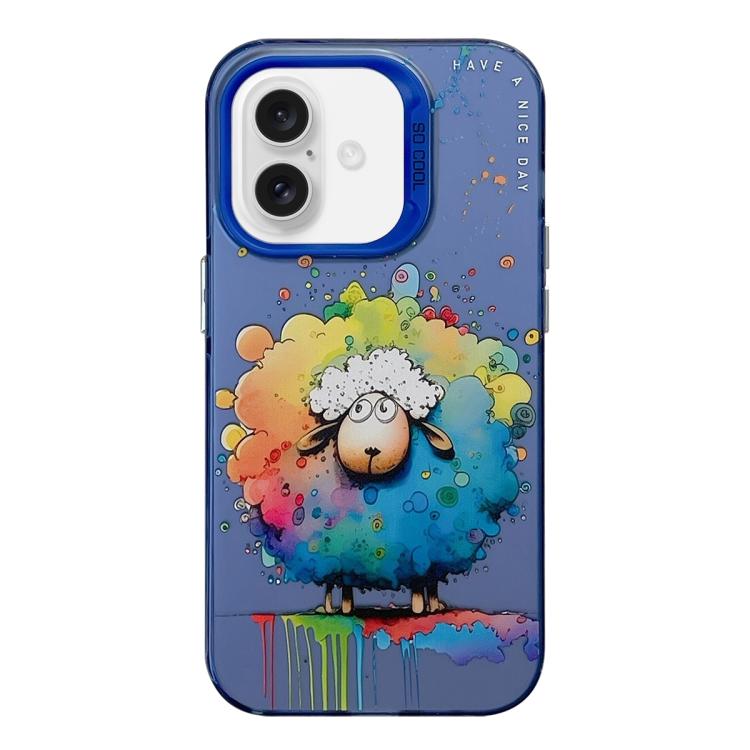 Animal Pattern Oil Painting Series PC + TPU Phone Case, For iPhone 17