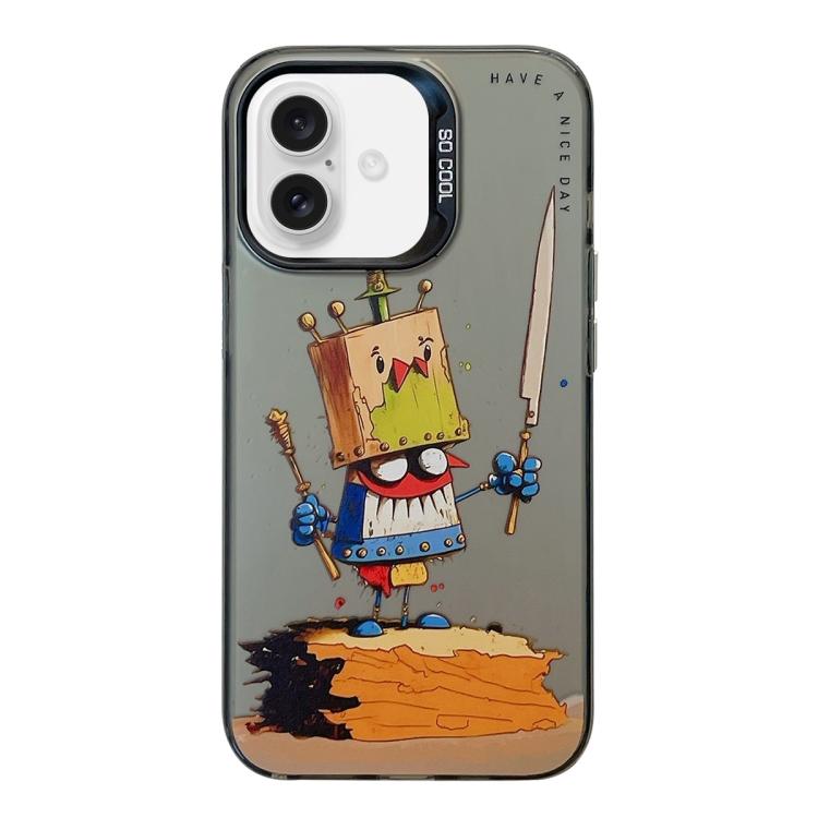 Animal Pattern Oil Painting Series PC + TPU Phone Case, For iPhone 17