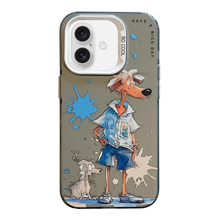 Animal Pattern Oil Painting Series PC + TPU Phone Case, For iPhone 17