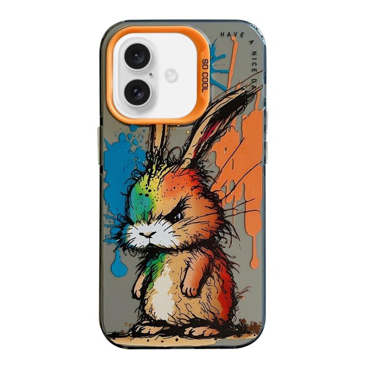 Animal Pattern Oil Painting Series PC + TPU Phone Case, For iPhone 17
