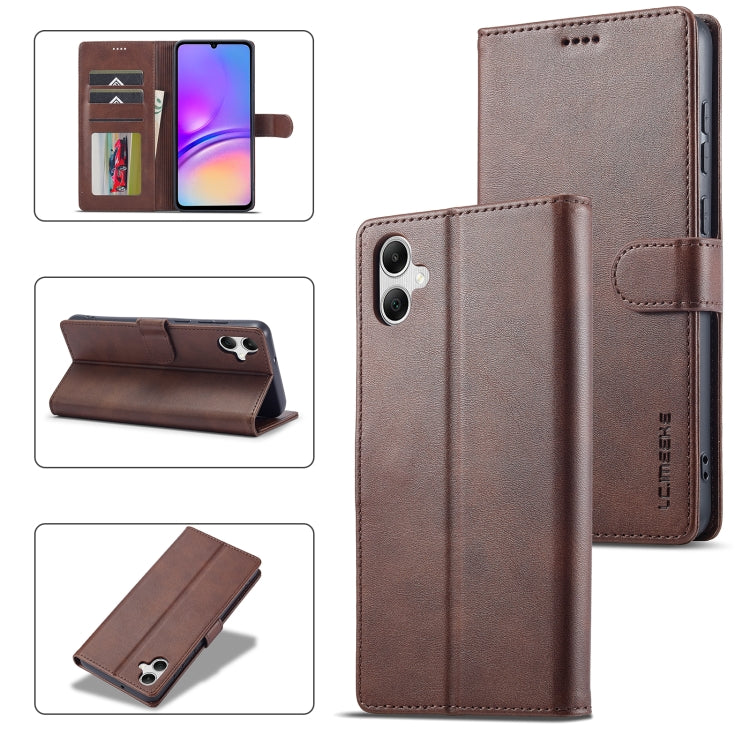 LC.IMEEKE Calf Texture Leather Phone Case, For Samsung Galaxy A55 5G, For Samsung Galaxy A05, For Samsung Galaxy S24+ 5G, For Samsung Galaxy S24 5G