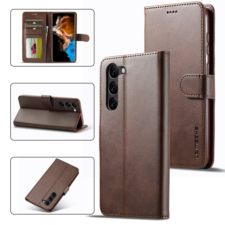 LC.IMEEKE Calf Texture Leather Phone Case, For Samsung Galaxy A55 5G, For Samsung Galaxy A05, For Samsung Galaxy S24+ 5G, For Samsung Galaxy S24 5G