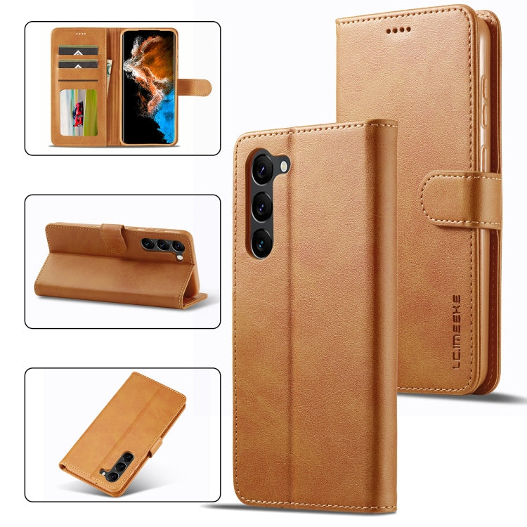 LC.IMEEKE Calf Texture Leather Phone Case, For Samsung Galaxy A55 5G, For Samsung Galaxy A05, For Samsung Galaxy S24+ 5G, For Samsung Galaxy S24 5G