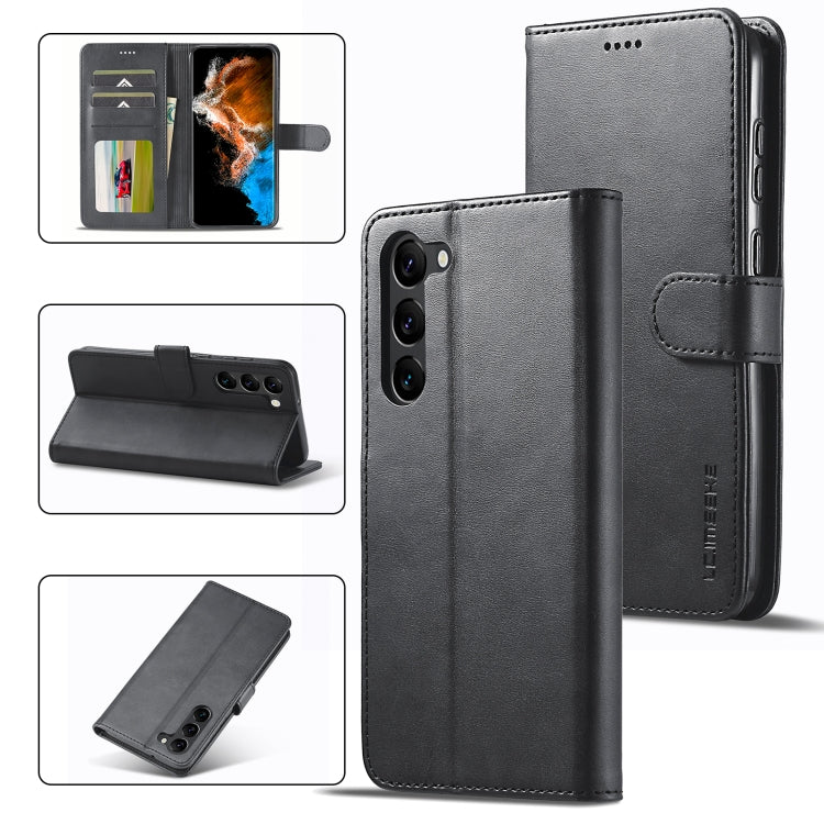LC.IMEEKE Calf Texture Leather Phone Case, For Samsung Galaxy A55 5G, For Samsung Galaxy A05, For Samsung Galaxy S24+ 5G, For Samsung Galaxy S24 5G