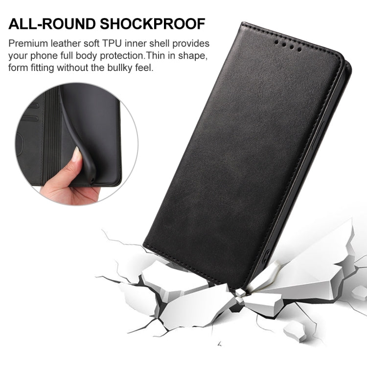For OPPO K12 Magnetic Closure Leather Phone Case(Black)