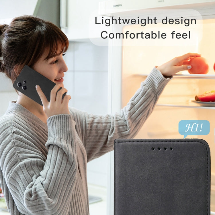 For OPPO K12 Magnetic Closure Leather Phone Case(Black)