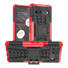 For Google Pixel 7a Tire Texture TPU + PC Phone Case with Holder(Red)