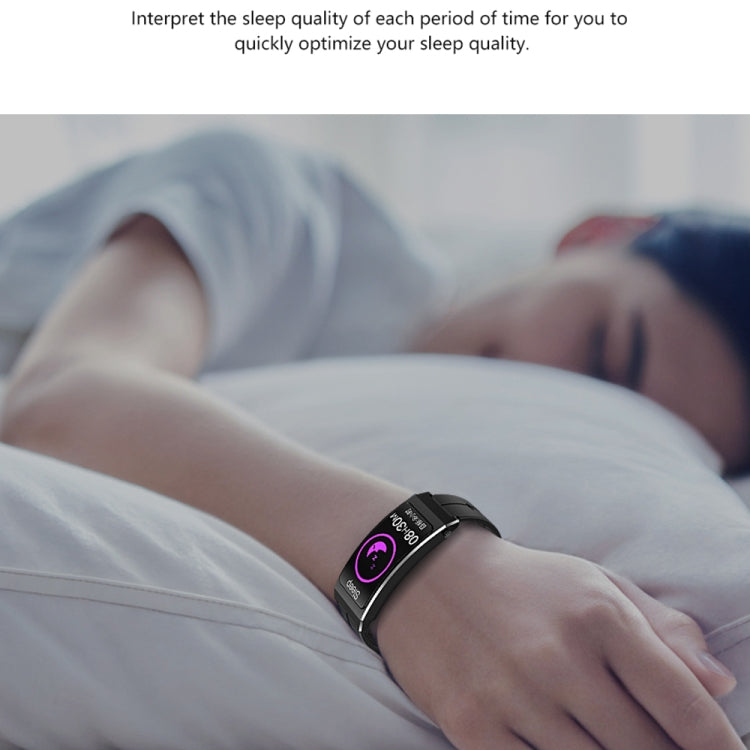 K13S 1.14 inch TFT Screen Leather Strap Smart Calling Bracelet Supports Sleep Management/Blood Oxygen Monitoring, Leather Strap