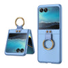 For Motorola Razr 40 Ultra GKK Ultra-thin PC Ring Holder Phone Case(Blue)