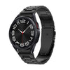 For Samsung Galaxy Watch 6 Three Strains Metal Watch Band(Black)