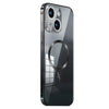 MagSafe Magnetic Stainless Steel Frame Transparent TPU Phone Case, For iPhone 14, For iPhone 14 Pro Max