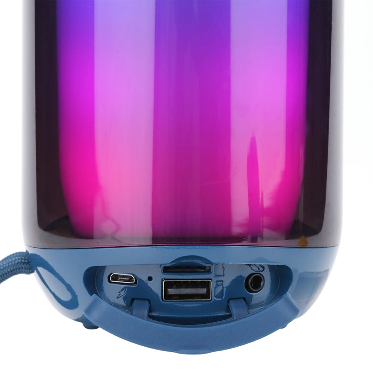 T&G TG651 Portable LED Wireless Bluetooth Speaker Outdoor TWS Subwoofer(Red)