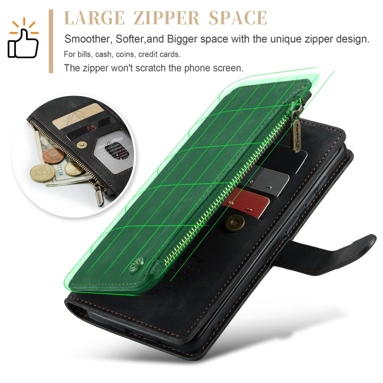 CaseMe C30 Card Slots Zipper Wallet Leather Phone Case, For Samsung Galaxy S24 5G, For Samsung Galaxy S23 FE, For Samsung Galaxy A24 4G, For Samsung Galaxy A23